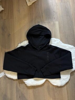 New Lululemon Cropped Hoodie Black | Relaxed Fit (S)